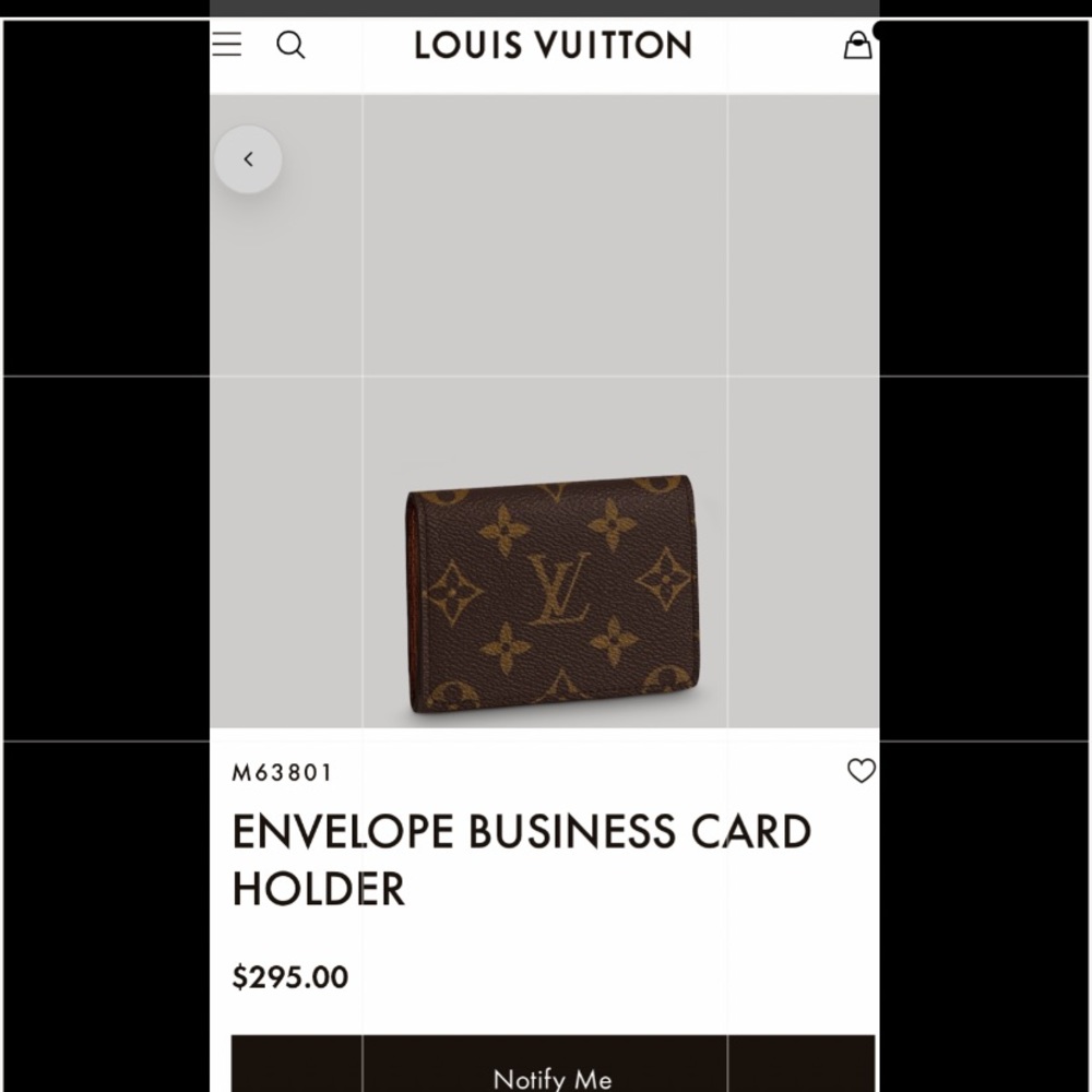 Louis Vuitton Envelope Carte De Visite